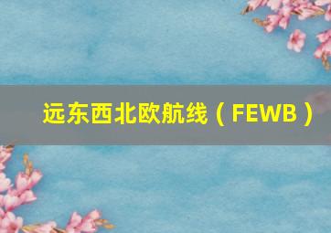 远东西北欧航线 ( FEWB )